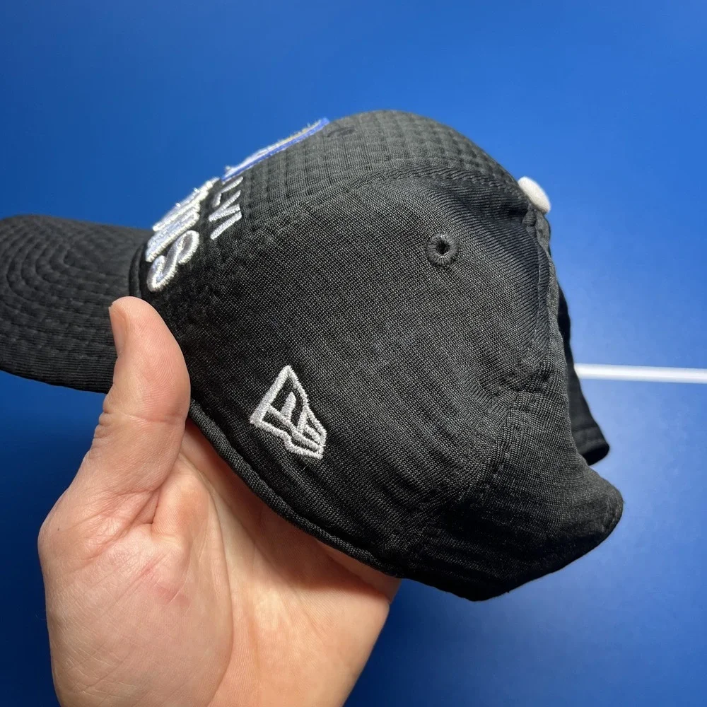 New Era Black LA Rams Super Bowl LVI Champions 9FORTY Snapback Adjustable Hat‎